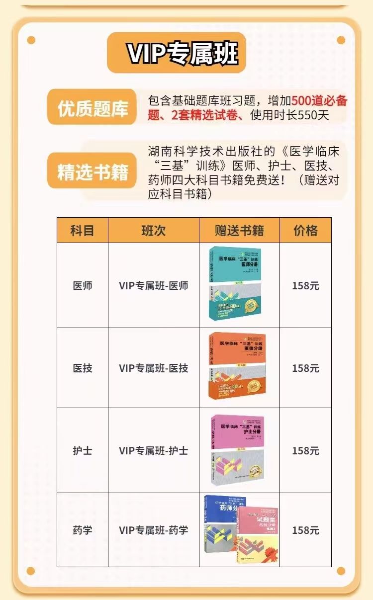 医学三基VIP专属班 题库教材
